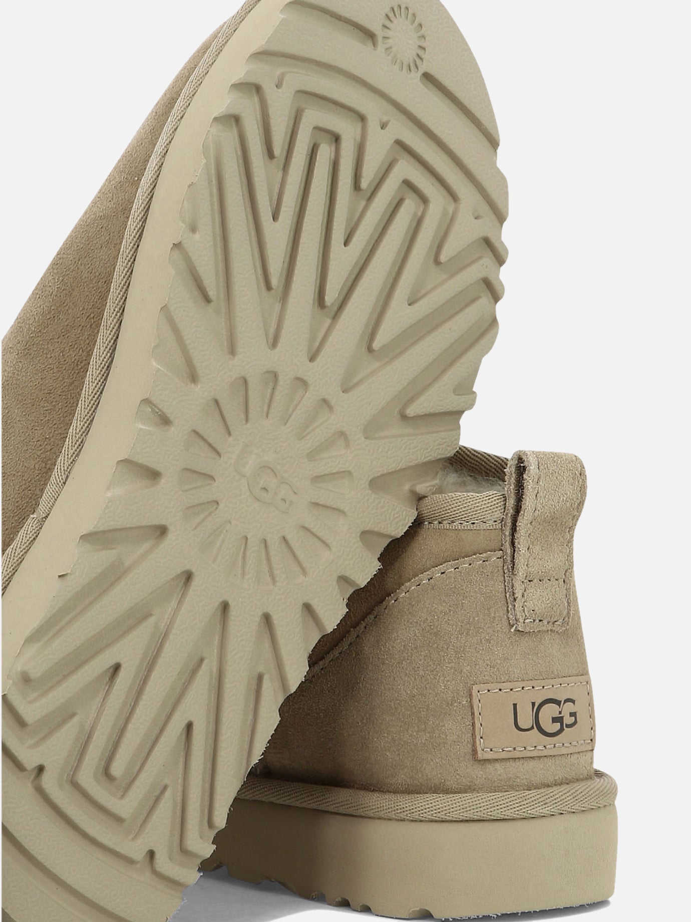 Ugg "Classic Ultra Mini" ankle boots Beige