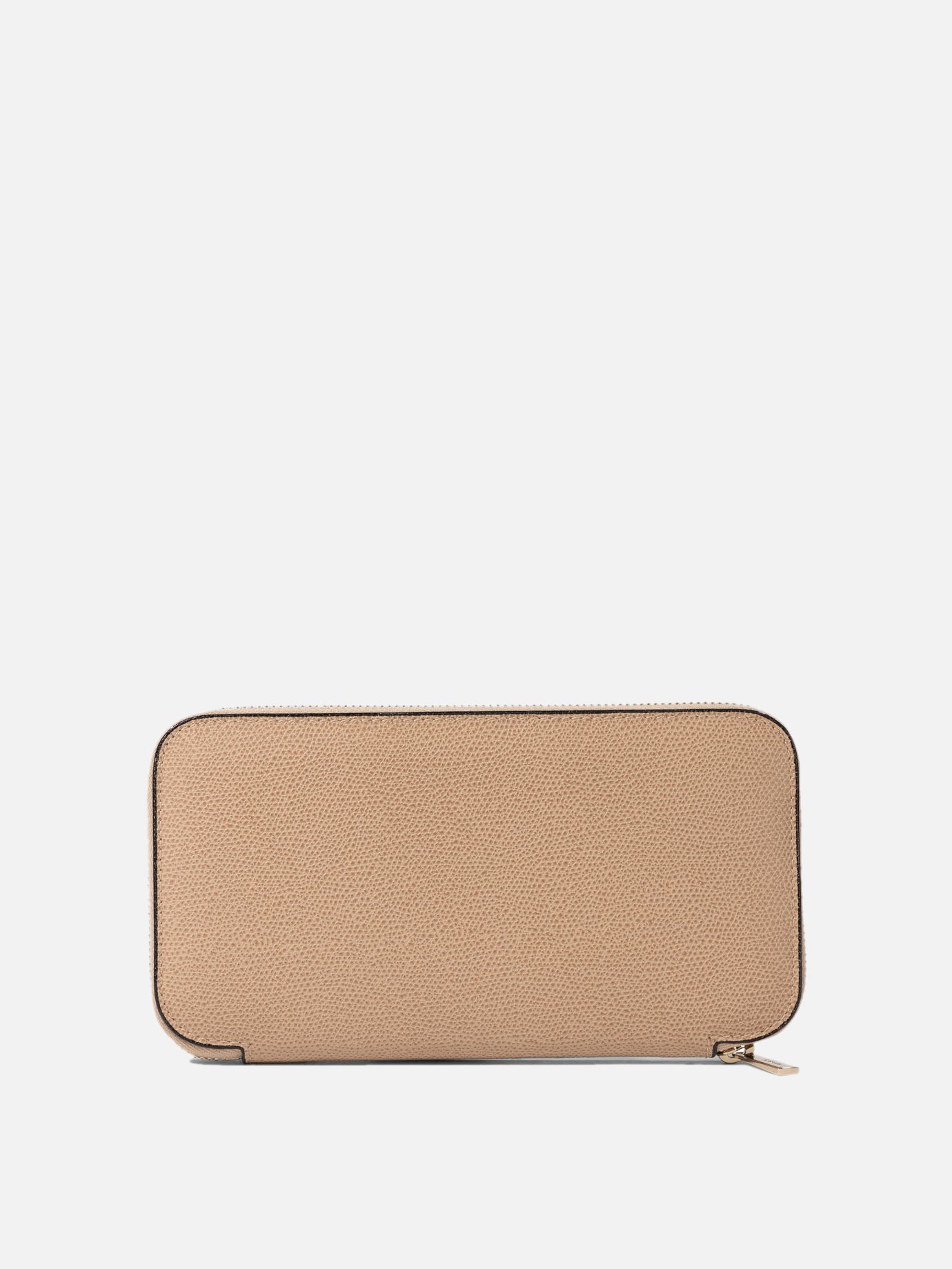 Valextra "10 CC" wallet with zip Beige