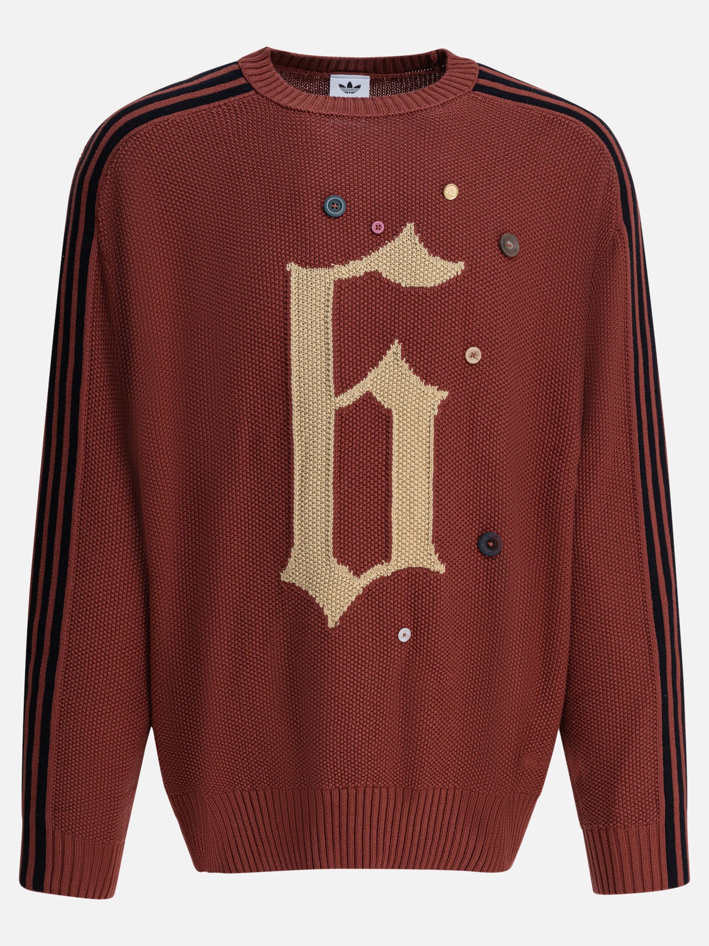 Crewneck sweaters Embroidered  Bordeaux - Adidas Originals Men | PDP | VIETTI Online Store | thumbnail