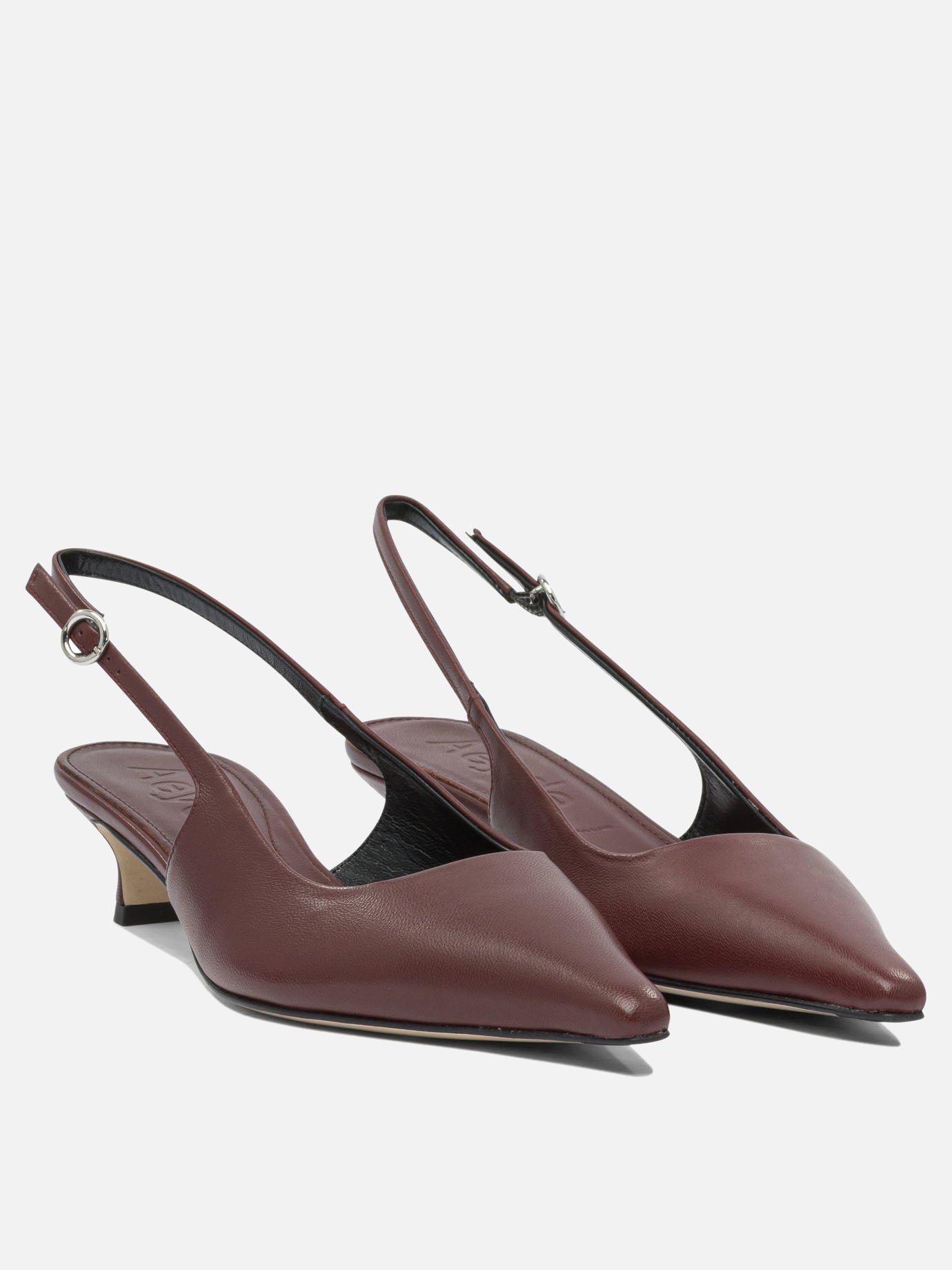 Slingbacks 100% leather - 70% leather 30% rubber  Bordeaux - Aeyde Women | PDP | VIETTI Online Store | Zoom-Modal_2
