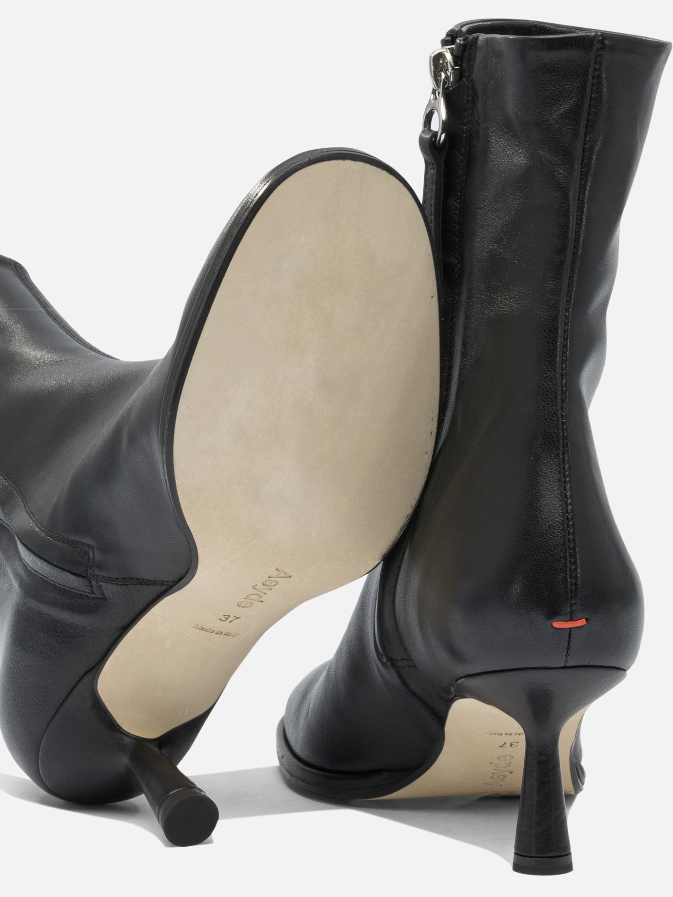 Zipped boots 100% leather - 100% leather  Black - Aeyde Women | PDP | VIETTI Online Store | Zoom-Modal_5
