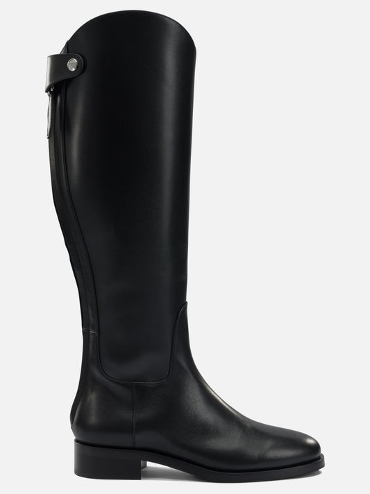 Al ginocchio 100% leather - 70% leather 30% rubber  Nero - Aeyde Donna | VIETTI Online Store 
