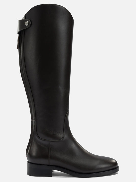 Al ginocchio 100% leather - 70% leather 30% rubber  Marrone - Aeyde Donna | VIETTI Online Store 
