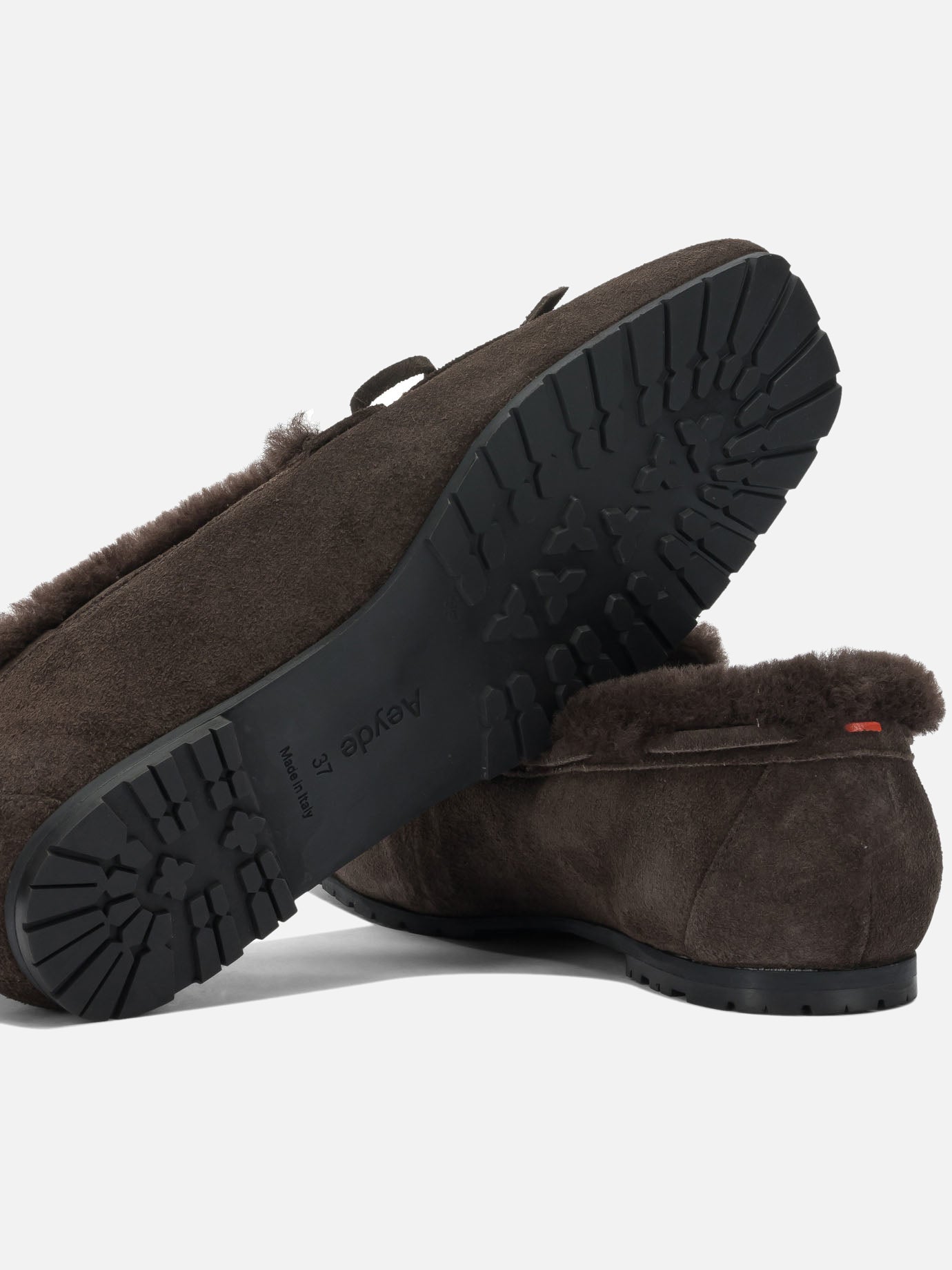 Loafers 100% cow suede leather - 100% leather  Brown - Aeyde Women | PDP | VIETTI Online Store | Zoom-Modal_5
