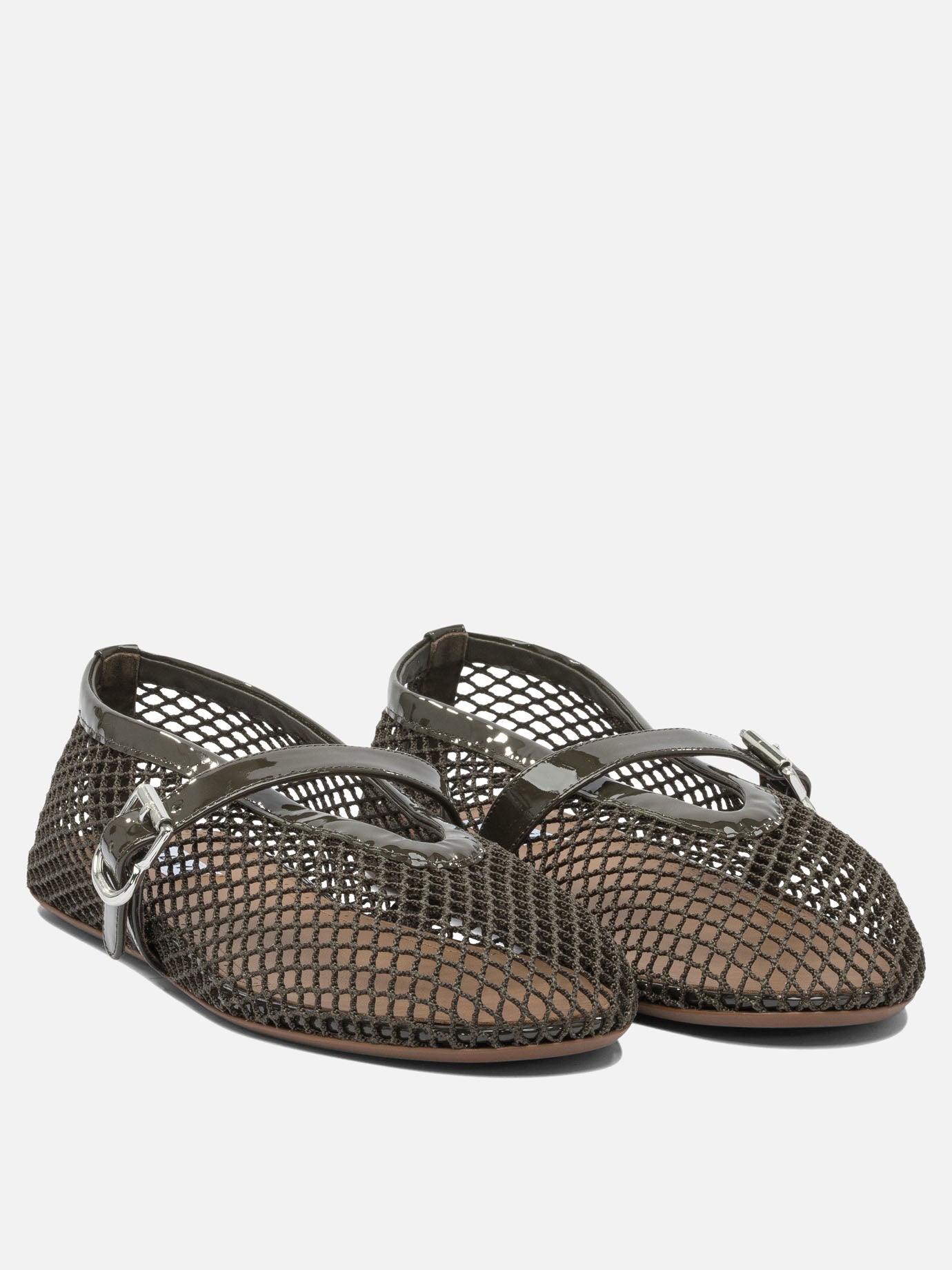 Alaïa Ballerine in rete 17579956_36 Green thumbnail_2