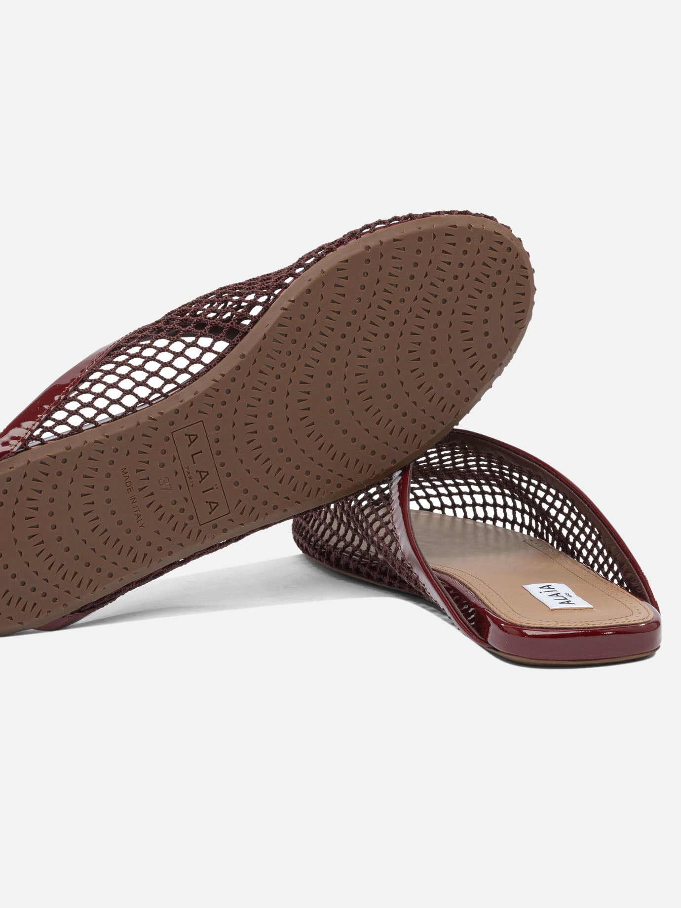 Mule 80% polyamide 20% leather - 100% rubber  Rosso - Alaïa Donna | PDP | VIETTI Online Store | Zoom-Modal_5
