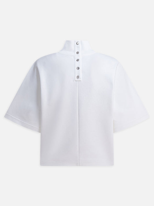 Alaïa T-shirt con collo alto 10345556_38 White 2