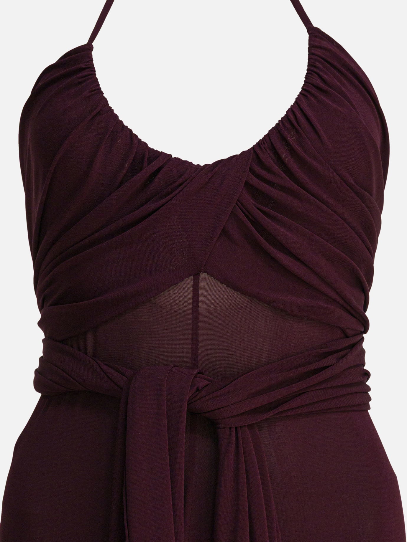 Long dresses Solid colour  Bordeaux - Alaïa Women | PDP | VIETTI Online Store | thumbnail_4