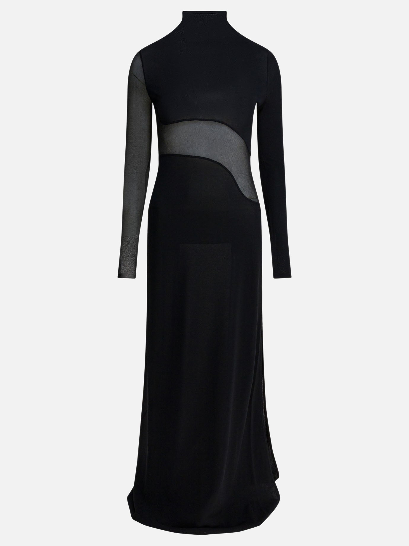 Long dresses Solid colour  Black - Alaïa Women | PDP | VIETTI Online Store | thumbnail
