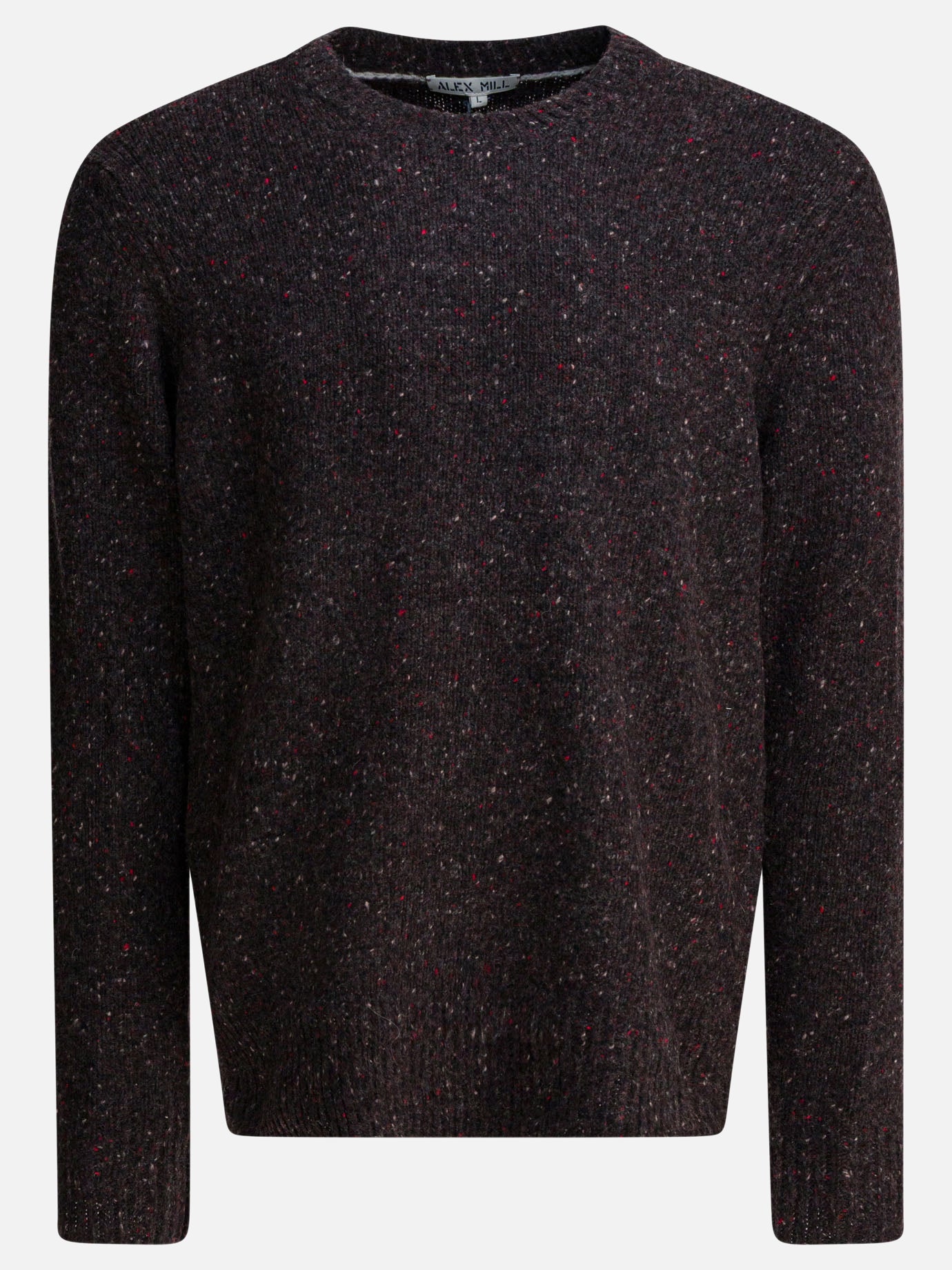Crewneck sweaters Solid colour  Brown - Alex Mill Men | PDP | VIETTI Online Store | Zoom-Modal
