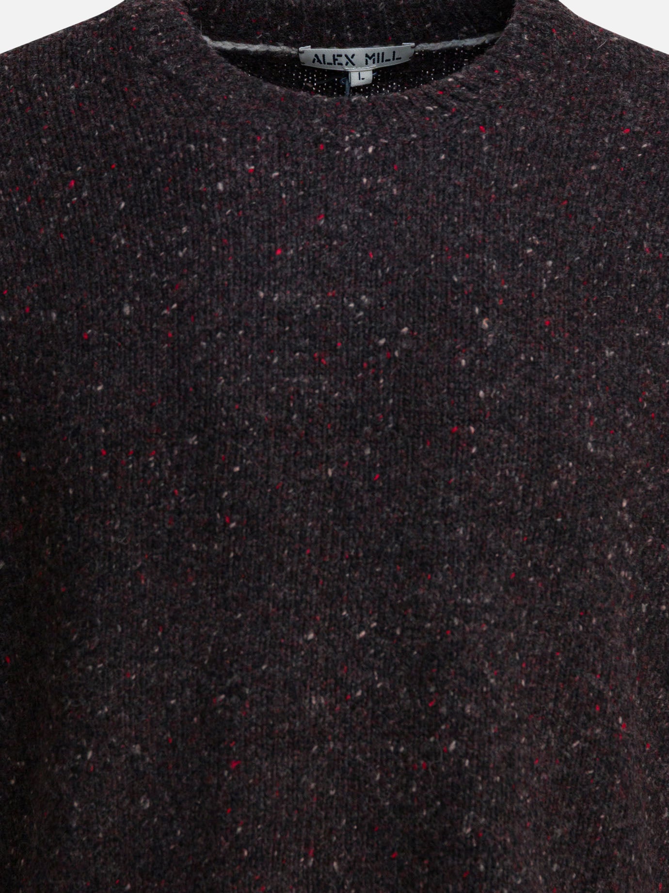 Crewneck sweaters Solid colour  Brown - Alex Mill Men | PDP | VIETTI Online Store | thumbnail_3