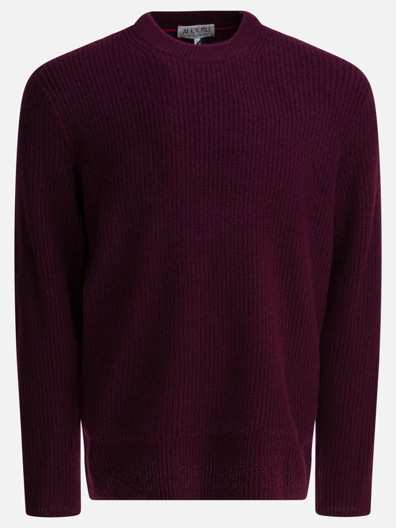Crewneck sweaters Solid colour  Bordeaux - Alex Mill Men | PDP | VIETTI Online Store | thumbnail