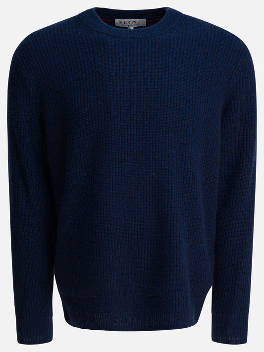Crewneck sweaters Solid colour  Blue - Alex Mill Men | PLP | VIETTI Online Store 
