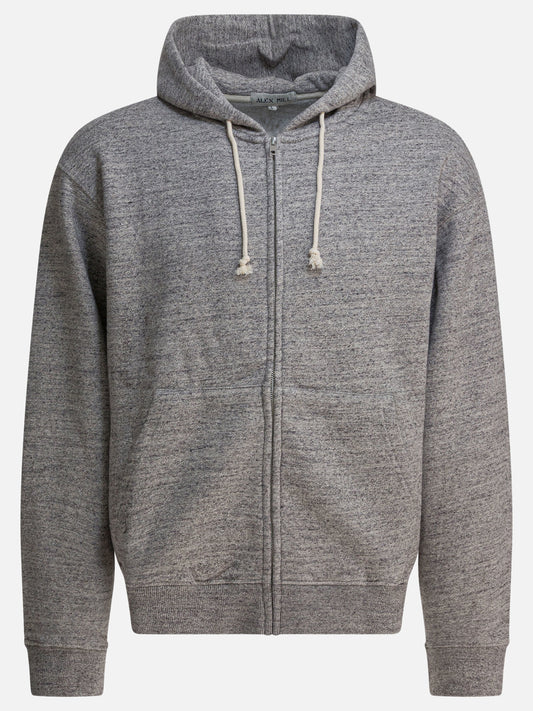 Full zip sweatshirts Solid colour  Grey - Alex Mill Men | PDP | VIETTI Online Store 
