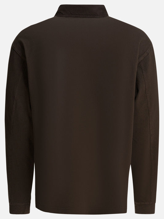 Polo shirts with buttons Solid colour  Brown - Alex Mill Men | VIETTI Online Store | 2
