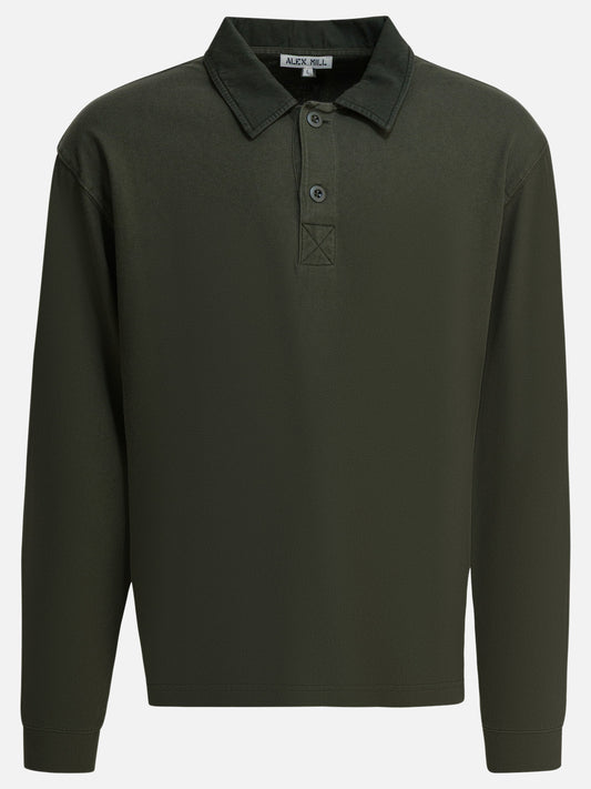 Polo shirts with buttons Solid colour  Green - Alex Mill Men | VIETTI Online Store 
