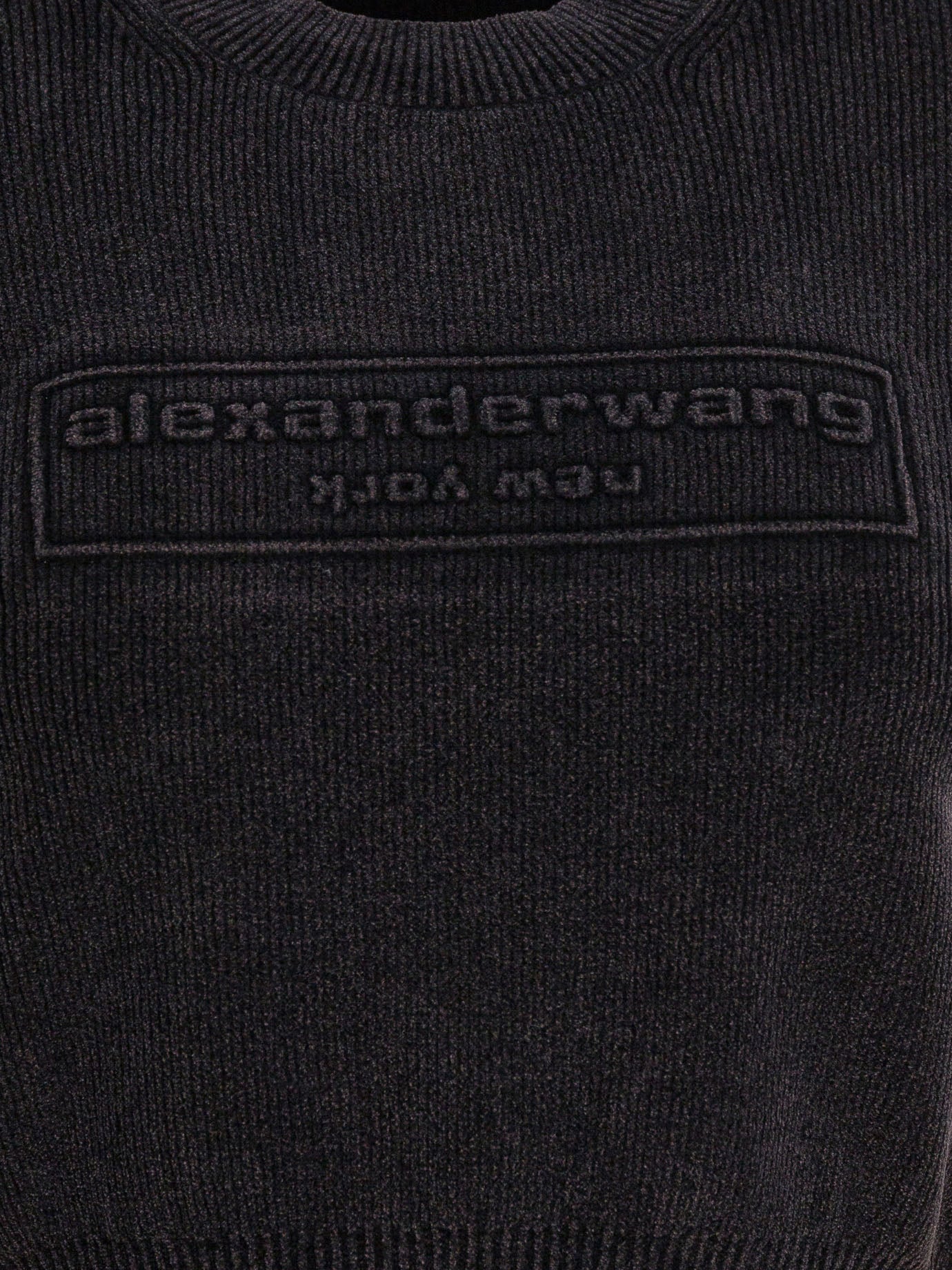 T-shirt girocollo Logo  Nero - Alexander Wang Donna | PDP | VIETTI Online Store | thumbnail_3