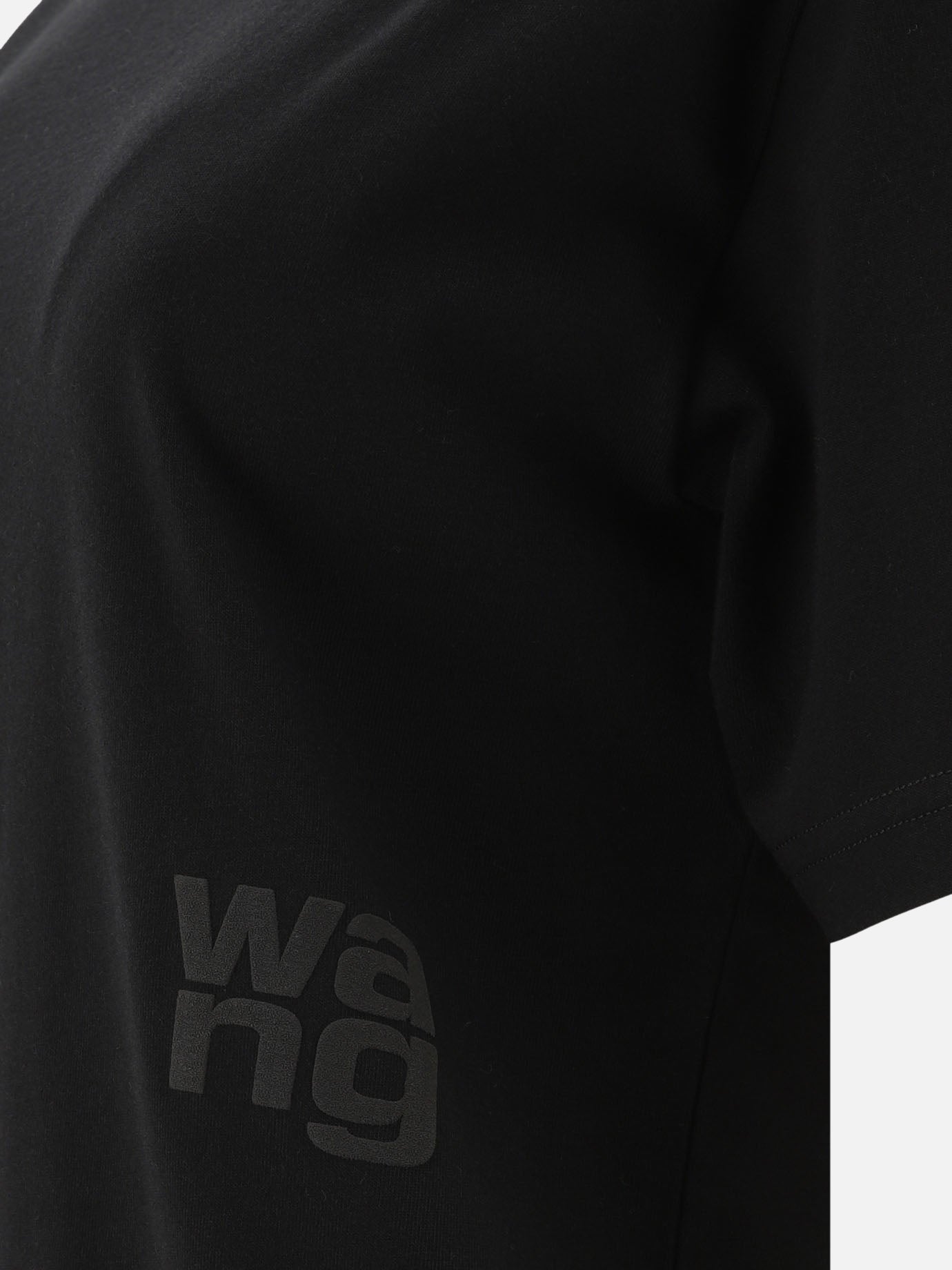 T-shirt girocollo Solid colour  Nero - Alexander Wang Donna | PDP | VIETTI Online Store | thumbnail_4