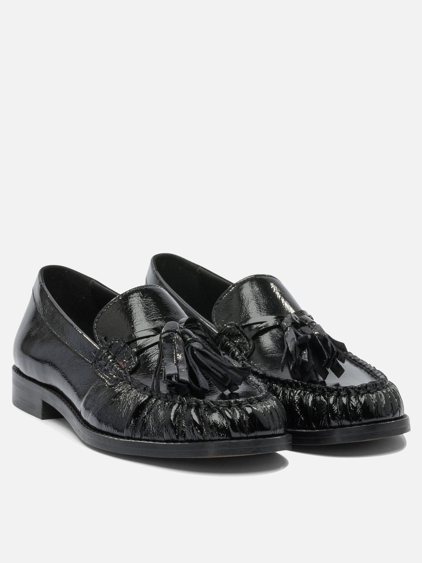 Loafers 100% goat leather - 100% cuerolite  Black - Alohas Women | PDP | VIETTI Online Store | thumbnail_2