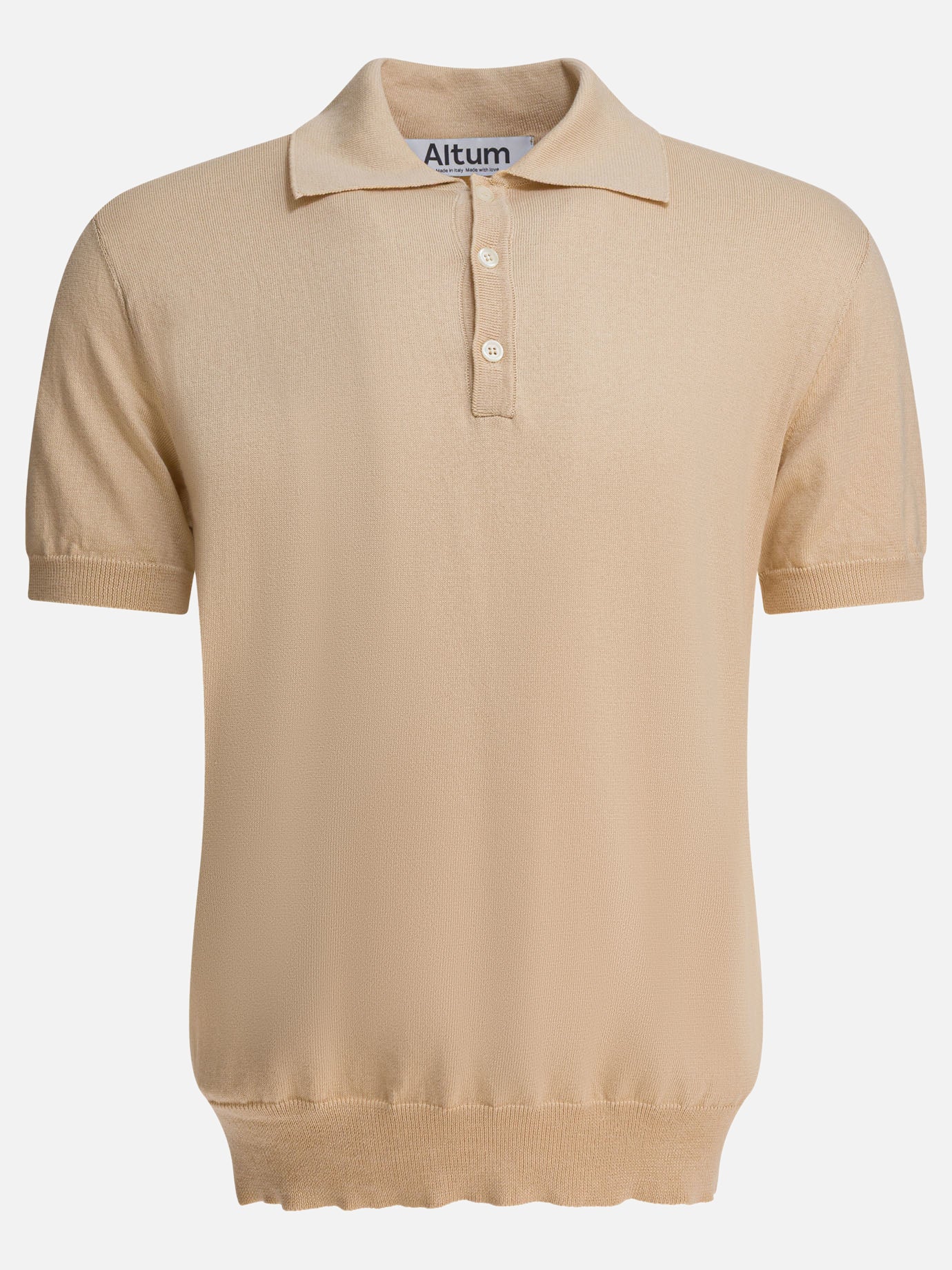Polo con bottoni Solid colour  Beige - Altum Uomo | PDP | VIETTI Online Store | Zoom-Modal
