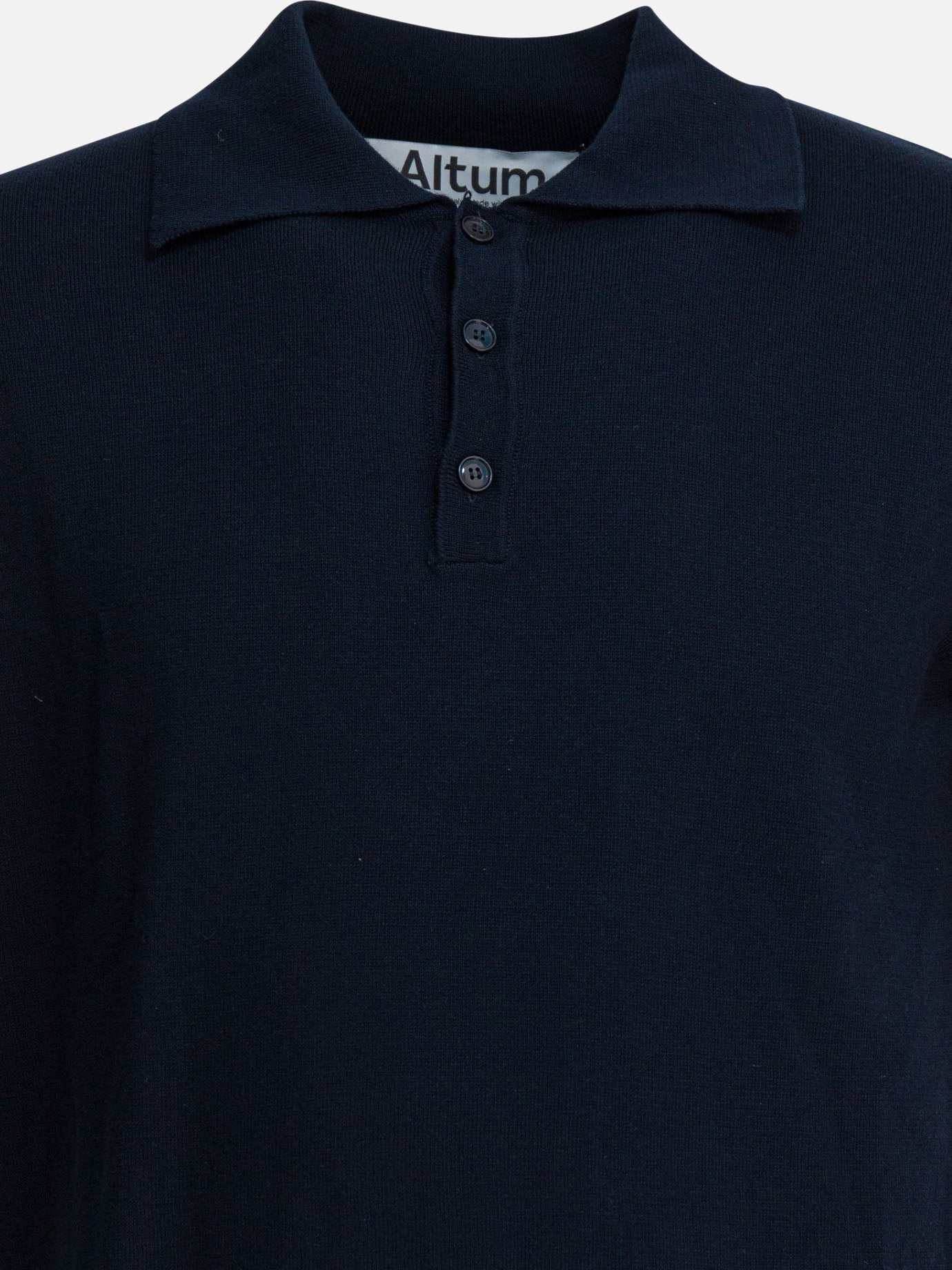 Polo con bottoni Solid colour  Blu - Altum Uomo | PDP | VIETTI Online Store | Zoom-Modal_3
