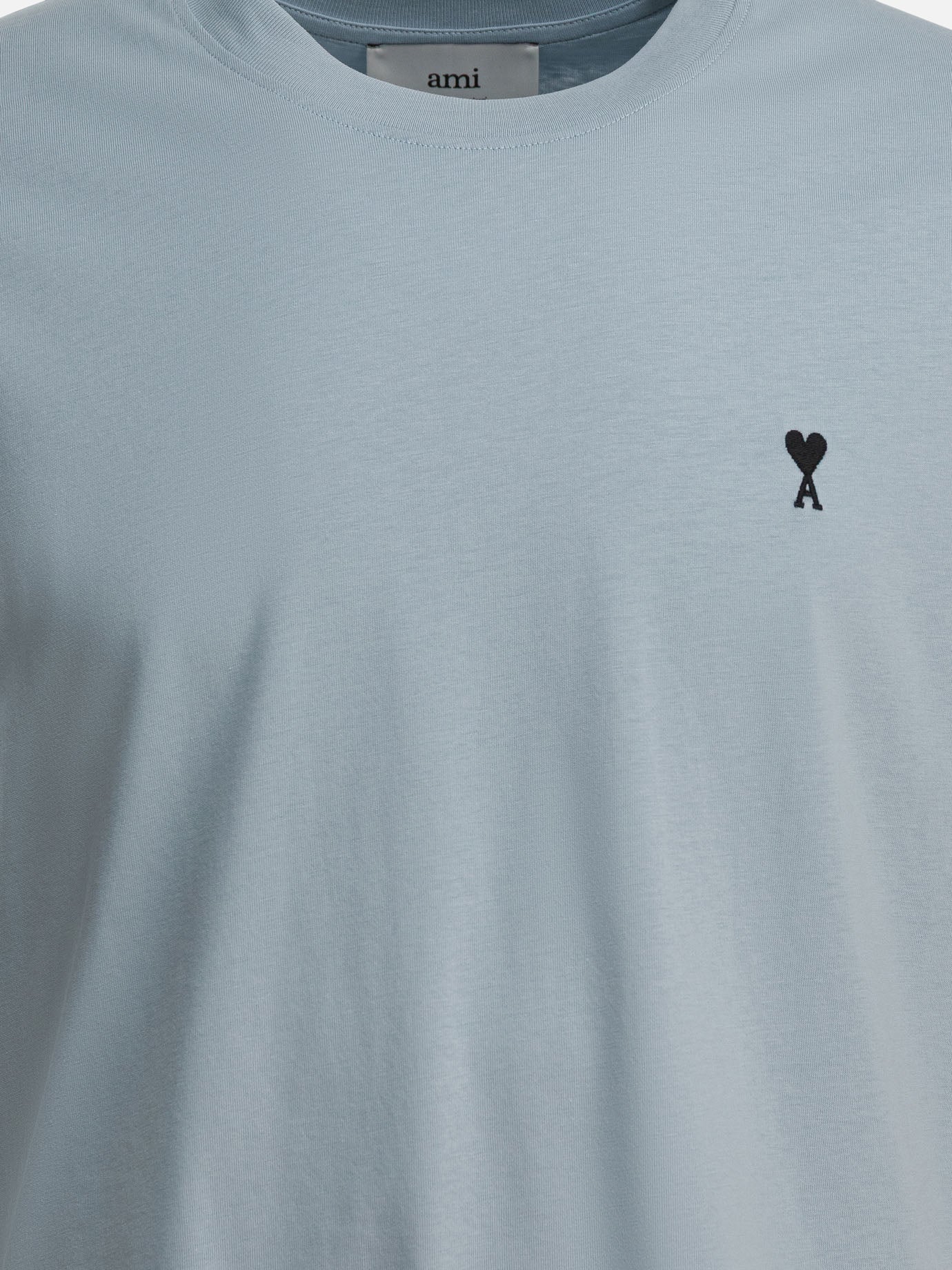 Crewneck t-shirts Logo  Light blue - Ami Paris Men | PDP | VIETTI Online Store | Zoom-Modal_3
