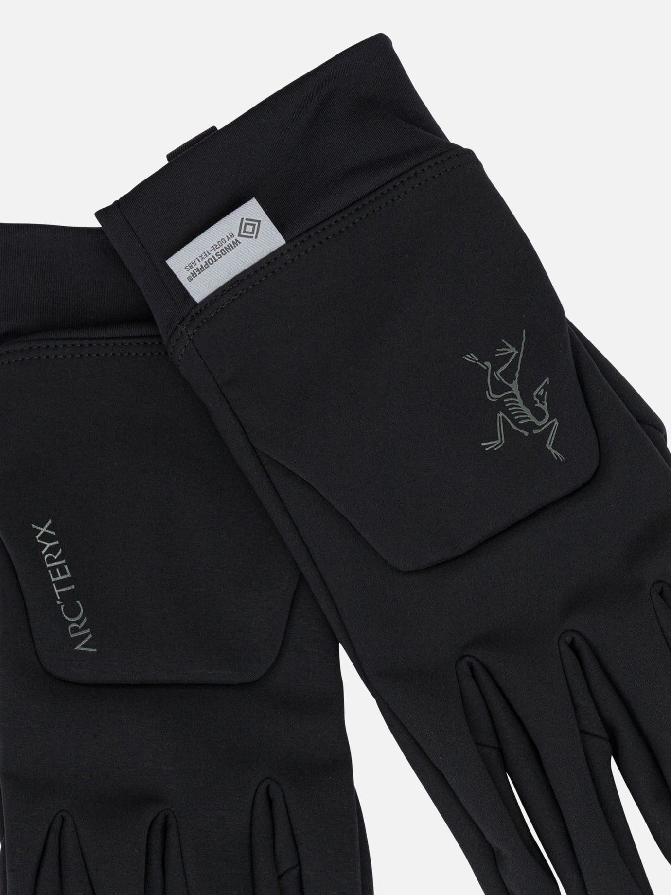 Guanti sportivi 92% nylon 8% elastane with epe & pu membrane 100% polyester backing glove secondary fabric: 84% polyester 16% elastane  Nero - Arc'teryx Uomo | PDP | VIETTI Online Store | Zoom-Modal_2
