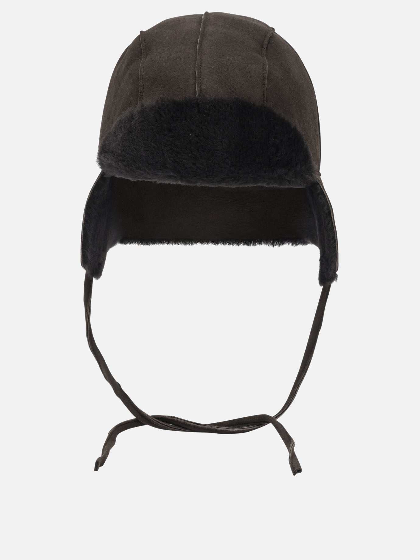 Beanies 100% lamb leather  Brown - Auralee Women | PDP | VIETTI Online Store | Zoom-Modal
