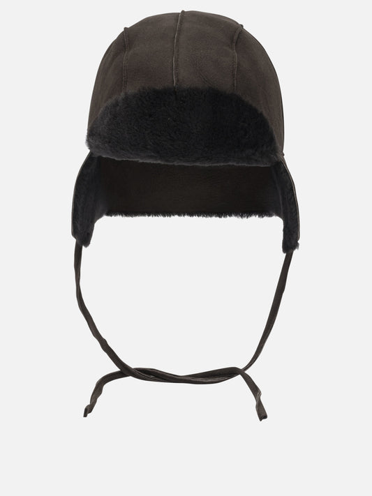 Beanies 100% lamb leather  Brown - Auralee Women | PLP | VIETTI Online Store 
