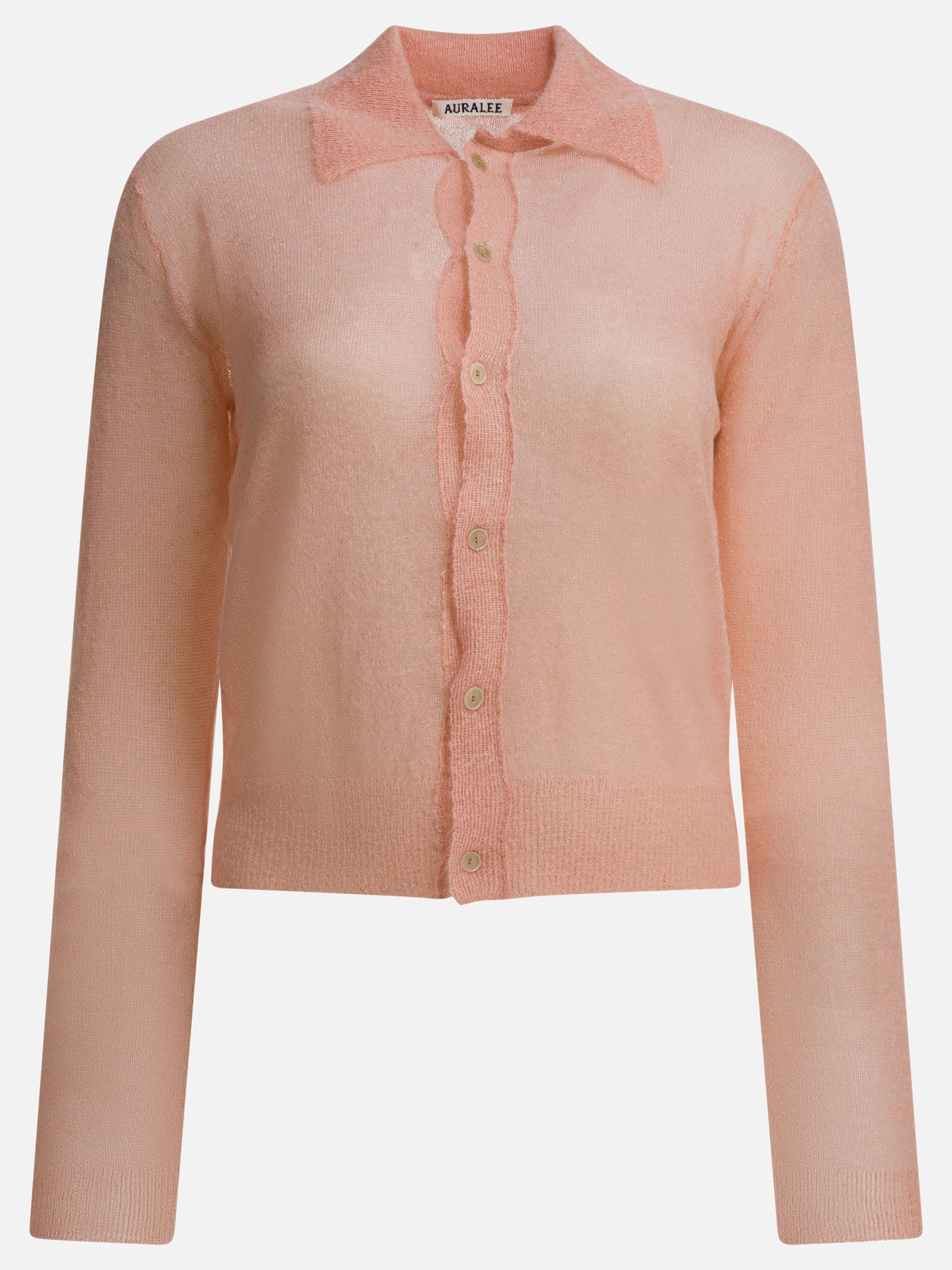 Cardigans Solid colour  Pink - Auralee Women | PDP | VIETTI Online Store | thumbnail