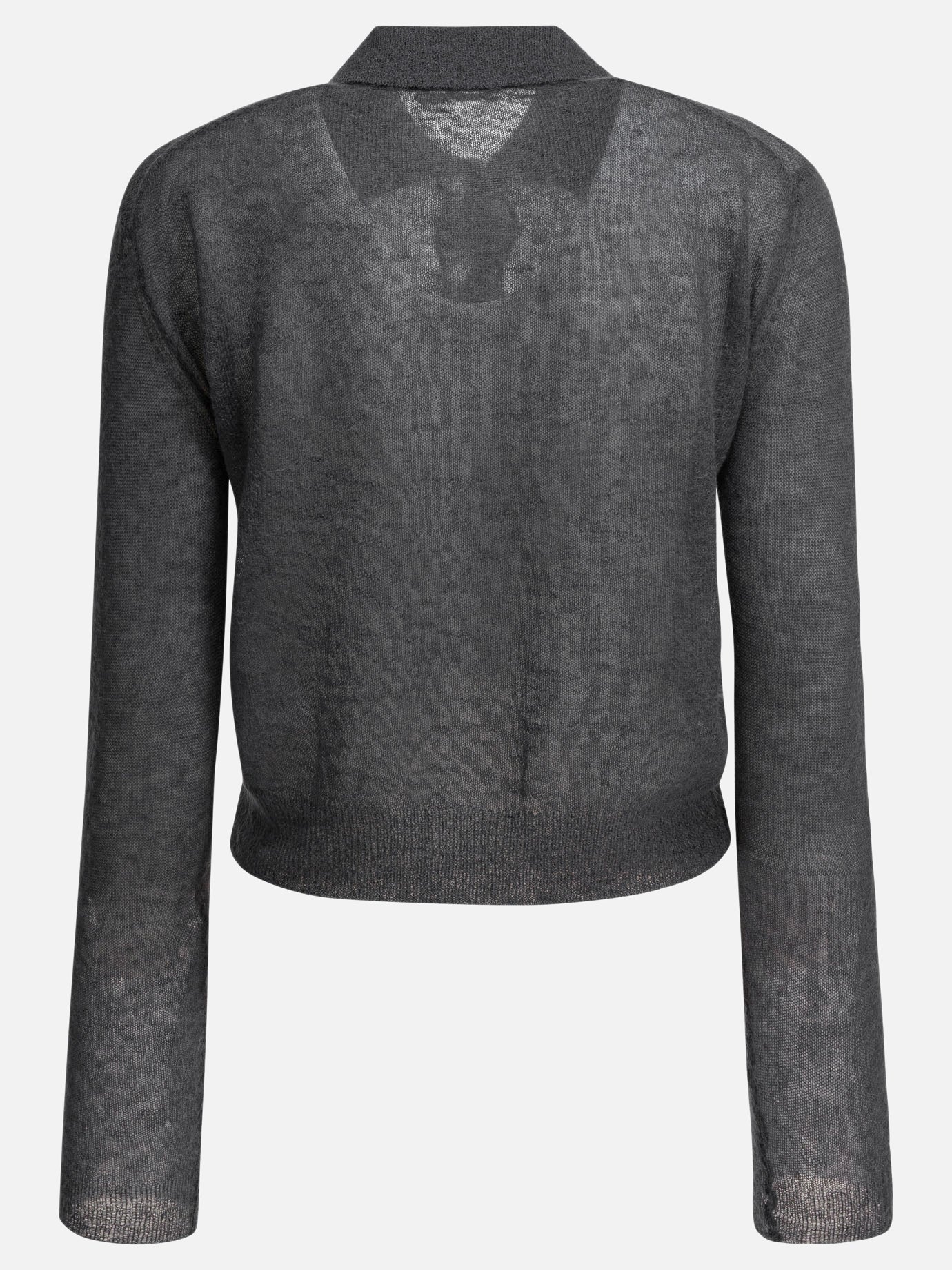 Cardigans Solid colour  Grey - Auralee Women | PDP | VIETTI Online Store | thumbnail_2