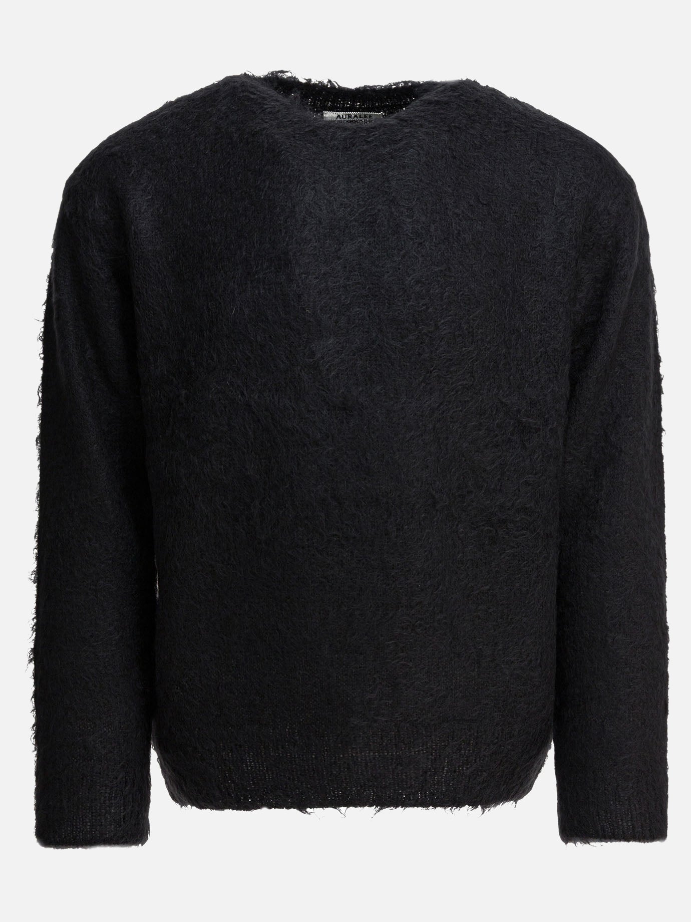 Crewneck sweaters Solid colour  Black - Auralee Men | PDP | VIETTI Online Store | Zoom-Modal

