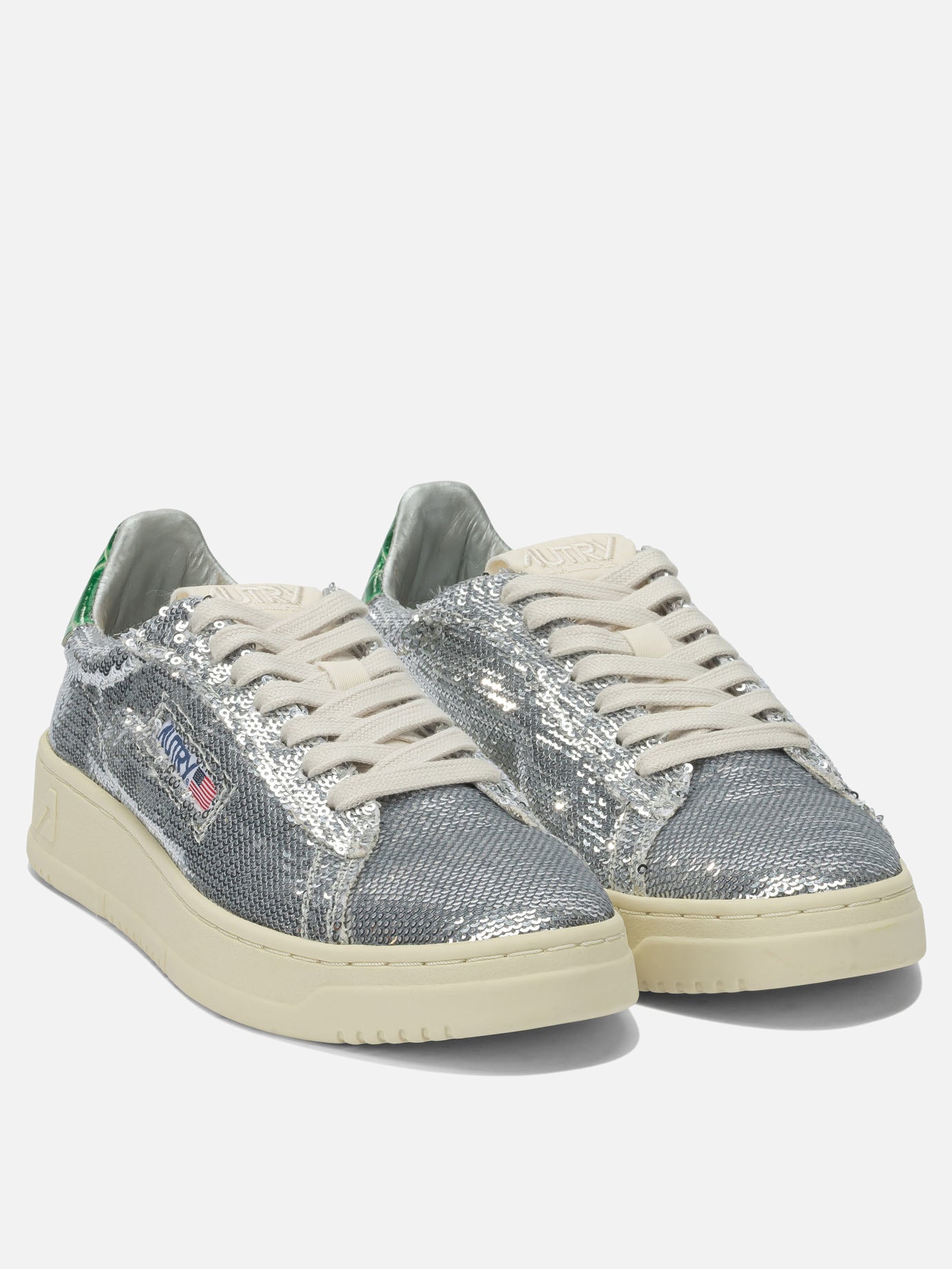 Low top sneakers 100% leather - 100% rubber  Silver - Autry Women | PDP | VIETTI Online Store | Zoom-Modal_2
