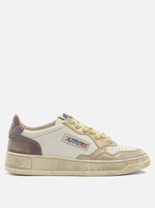 Sneaker basse 100% synthetic leather - 100% rubber  Bianco - Autry Donna | PDP | VIETTI Online Store 

