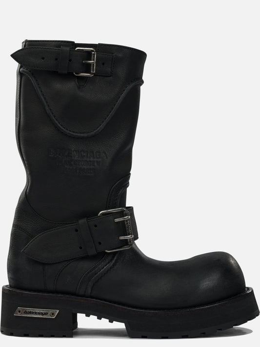 Pull-on boots 100% calfskin leather - 100% rubber  Black - Balenciaga Men | PLP | VIETTI Online Store 
