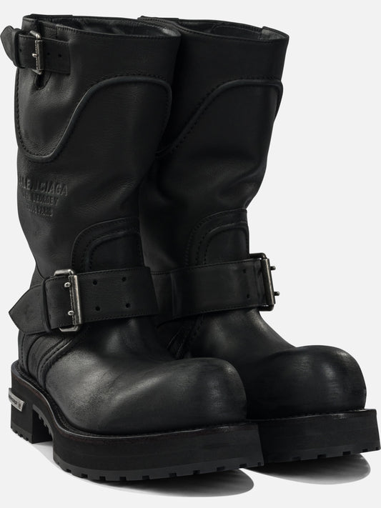 Pull-on boots 100% calfskin leather - 100% rubber  Black - Balenciaga Men | PLP | VIETTI Online Store | 2
