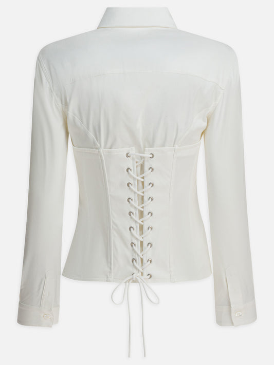 Casual shirts Solid colour  White - Balenciaga Women | PLP | VIETTI Online Store | 2
