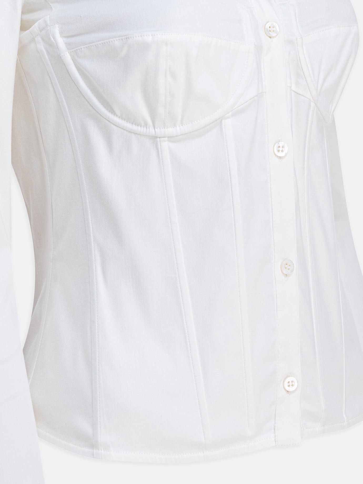 Camicie casual Solid colour  Bianco - Balenciaga Donna | PDP | VIETTI Online Store | thumbnail_4