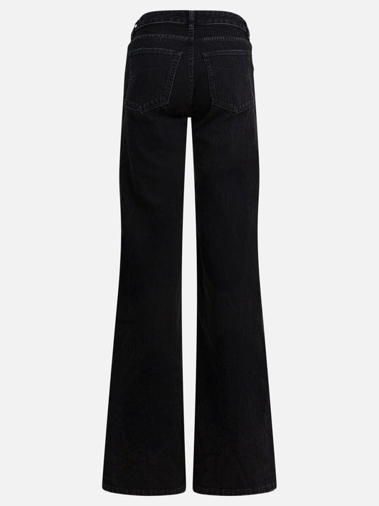 Wide-leg jeans Denim  Black - Balenciaga Women | PDP | VIETTI Online Store | 2
