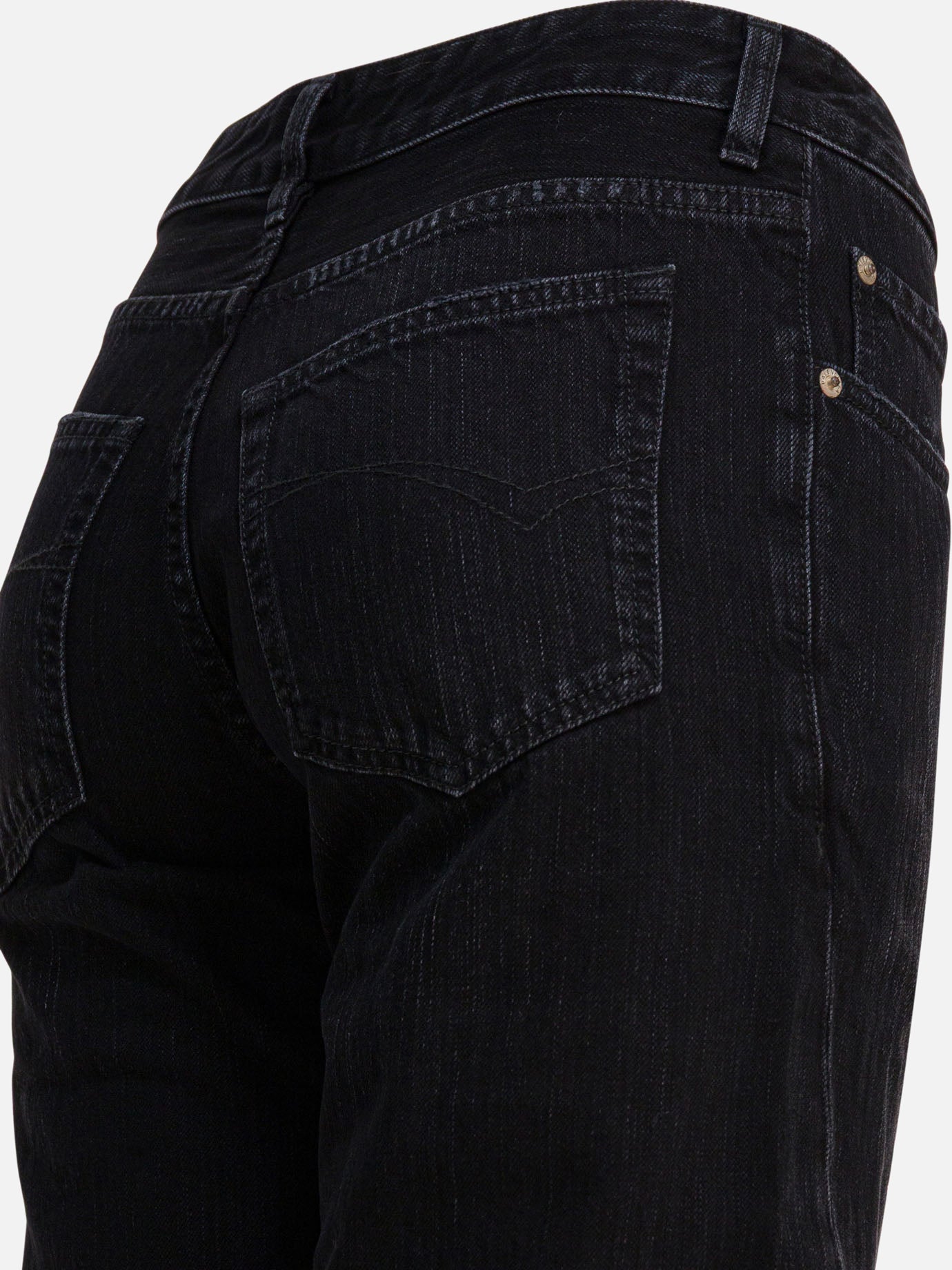 Jeans a gamba larga Denim  Nero - Balenciaga Donna | PDP | VIETTI Online Store | thumbnail_4