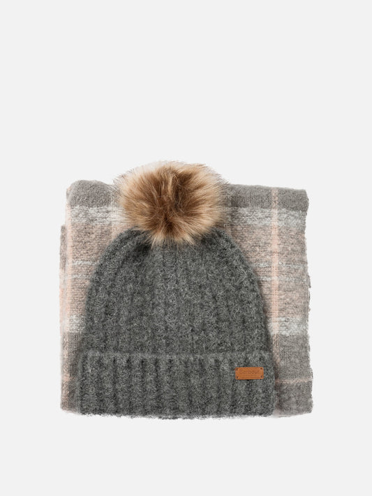 Sciarpe con frange 97% polyester 3% elastane  Grigio - Barbour Donna | VIETTI Online Store 
