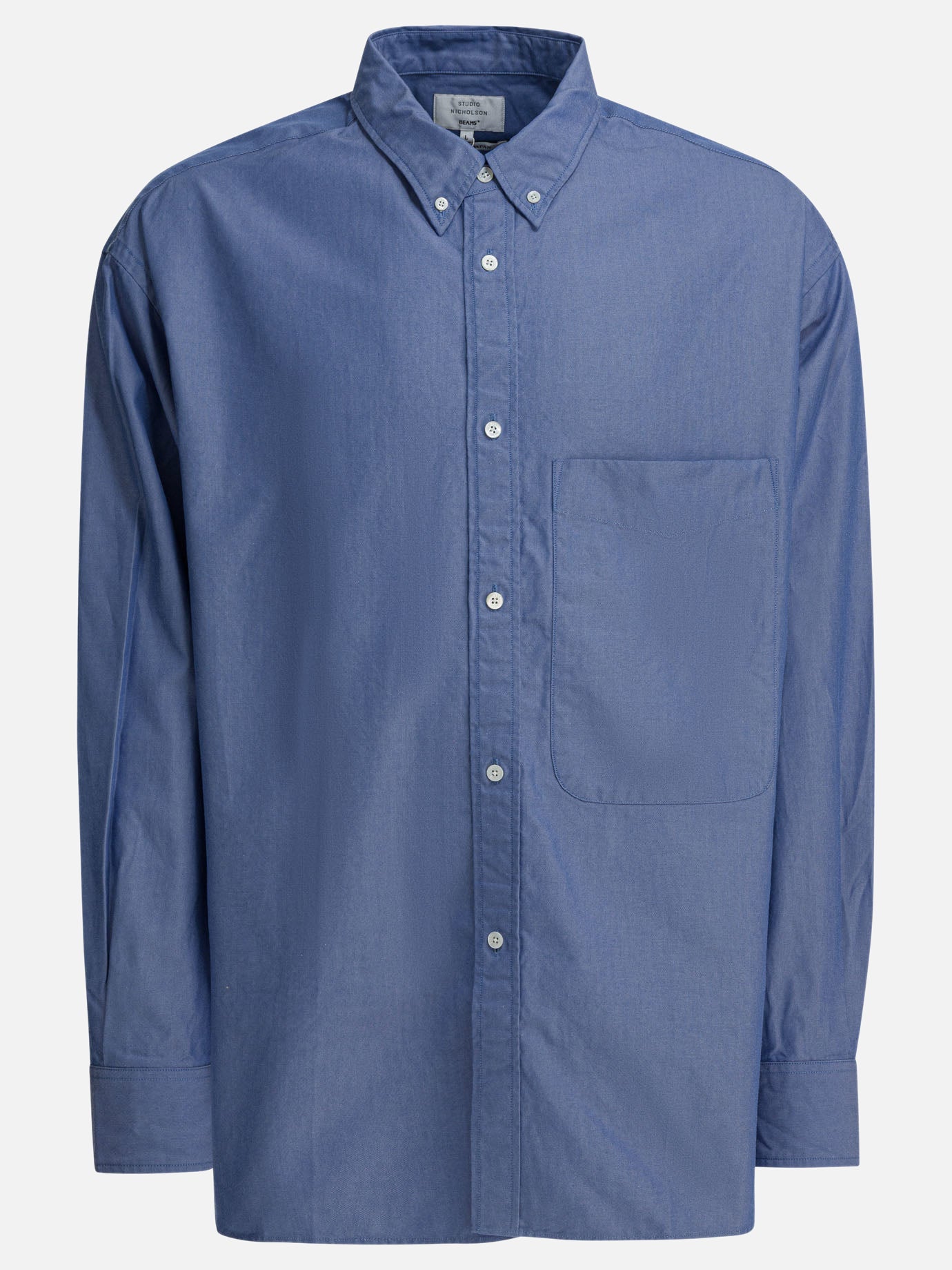 Casual shirts Solid colour  Light blue - Beams Plus Men | PDP | VIETTI Online Store | Zoom-Modal
