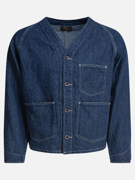 Denim jackets Solid colour  Blue - Beams Plus Men | PLP | VIETTI Online Store 
