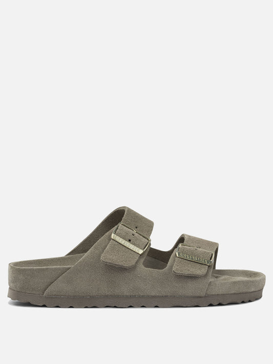 Flat sandals 100% leather  Grey - Birkenstock Women | PLP | VIETTI Online Store 
