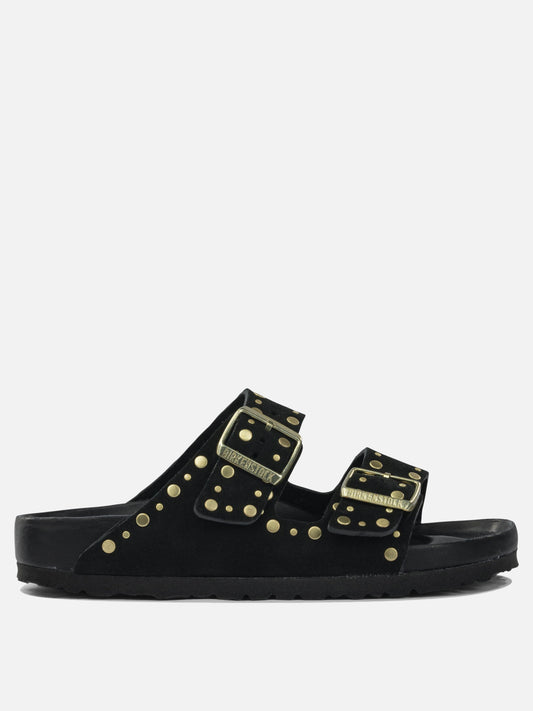Flat sandals 100% leather  Black - Birkenstock Women | PLP | VIETTI Online Store 
