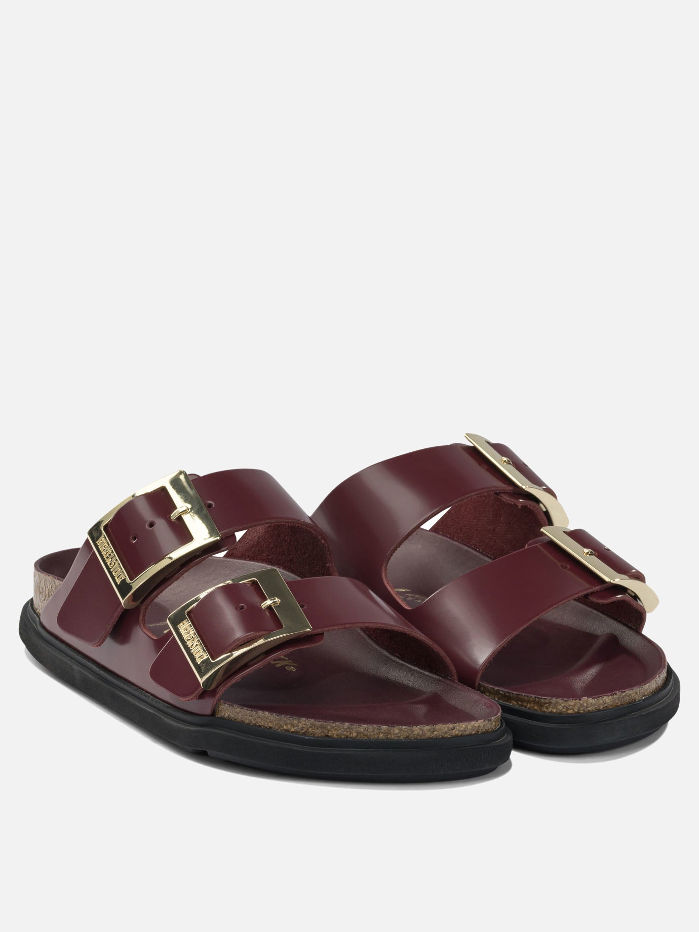 Flat sandals 100% leather - 100% rubber  Bordeaux - Birkenstock Women | PDP | VIETTI Online Store | thumbnail_2