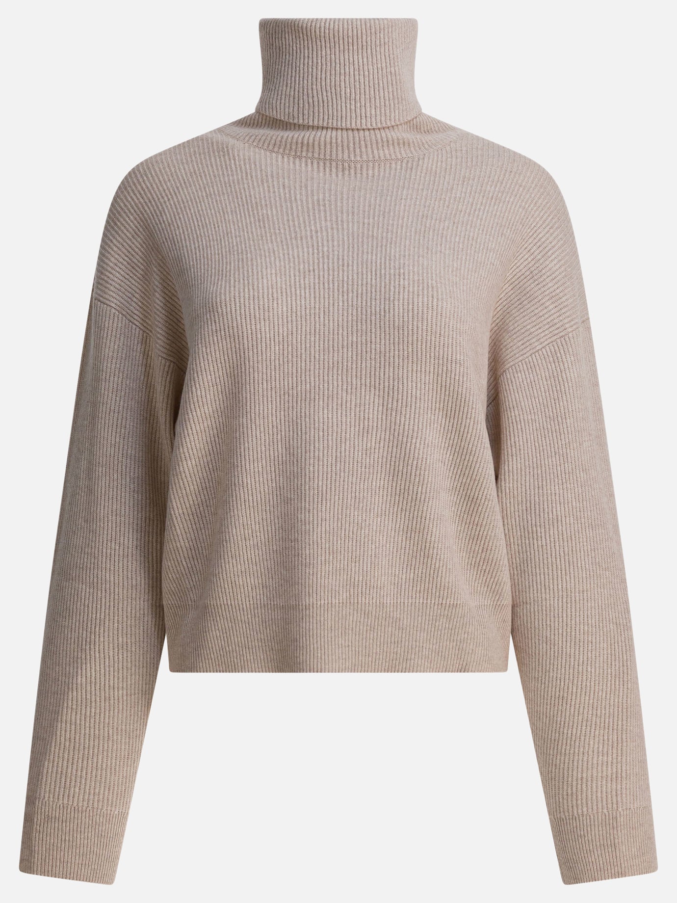 Turtleneck sweaters Solid colour  Beige - Brunello Cucinelli Women | PDP | VIETTI Online Store | thumbnail