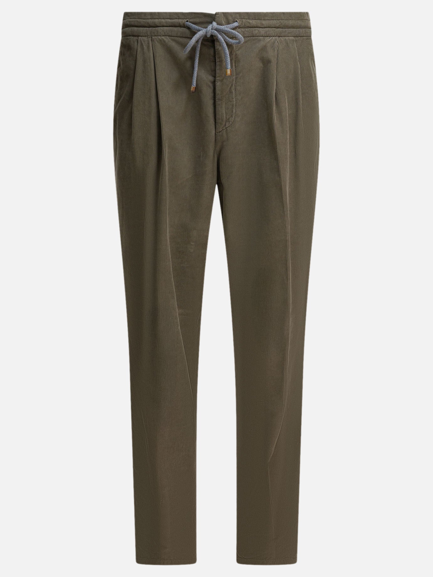 Leisure trousers Solid colour  Green - Brunello Cucinelli Men | PDP | VIETTI Online Store | thumbnail