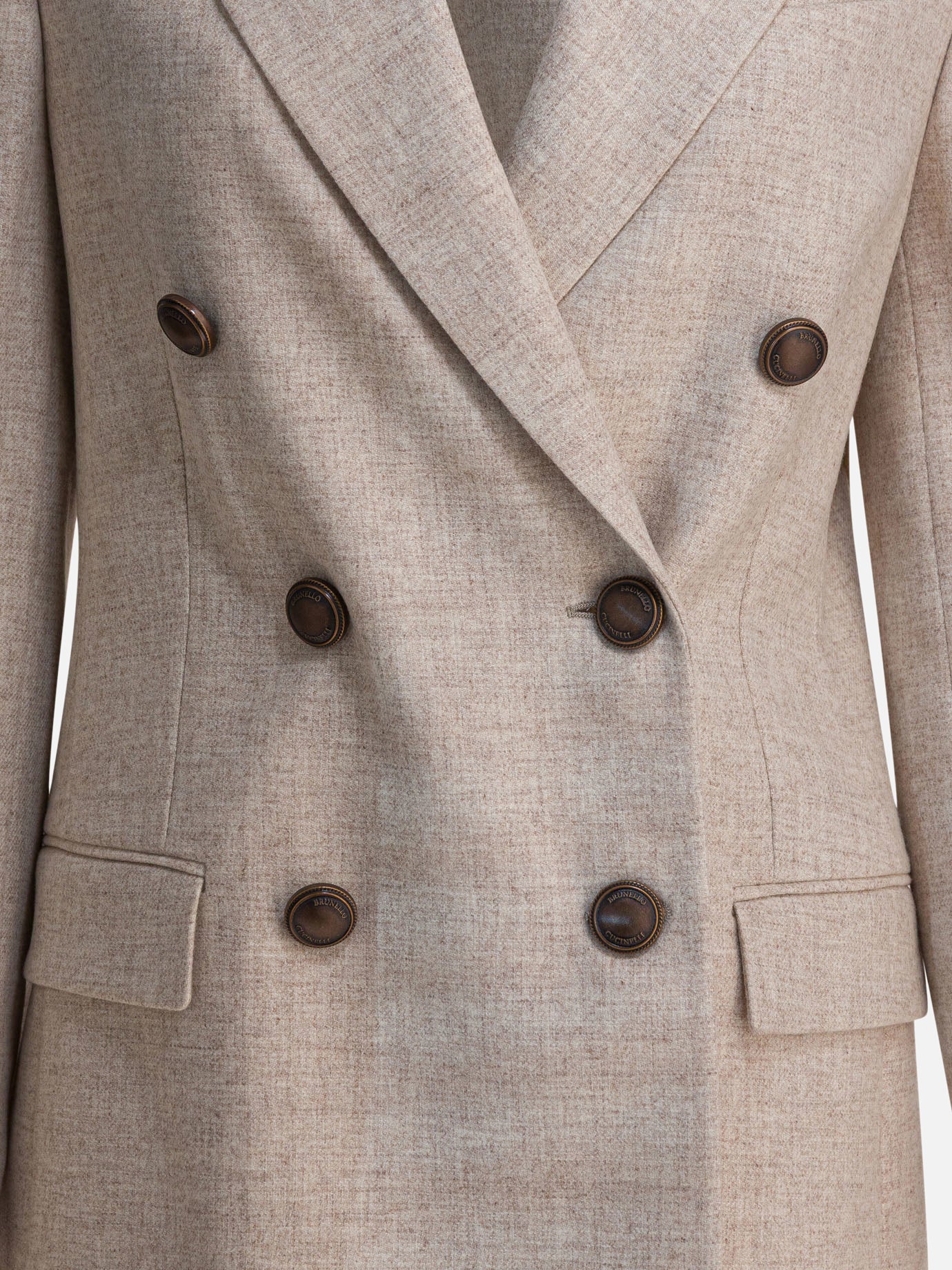 Blazer Solid colour  Beige - Brunello Cucinelli Donna | PDP | VIETTI Online Store | Zoom-Modal_3
