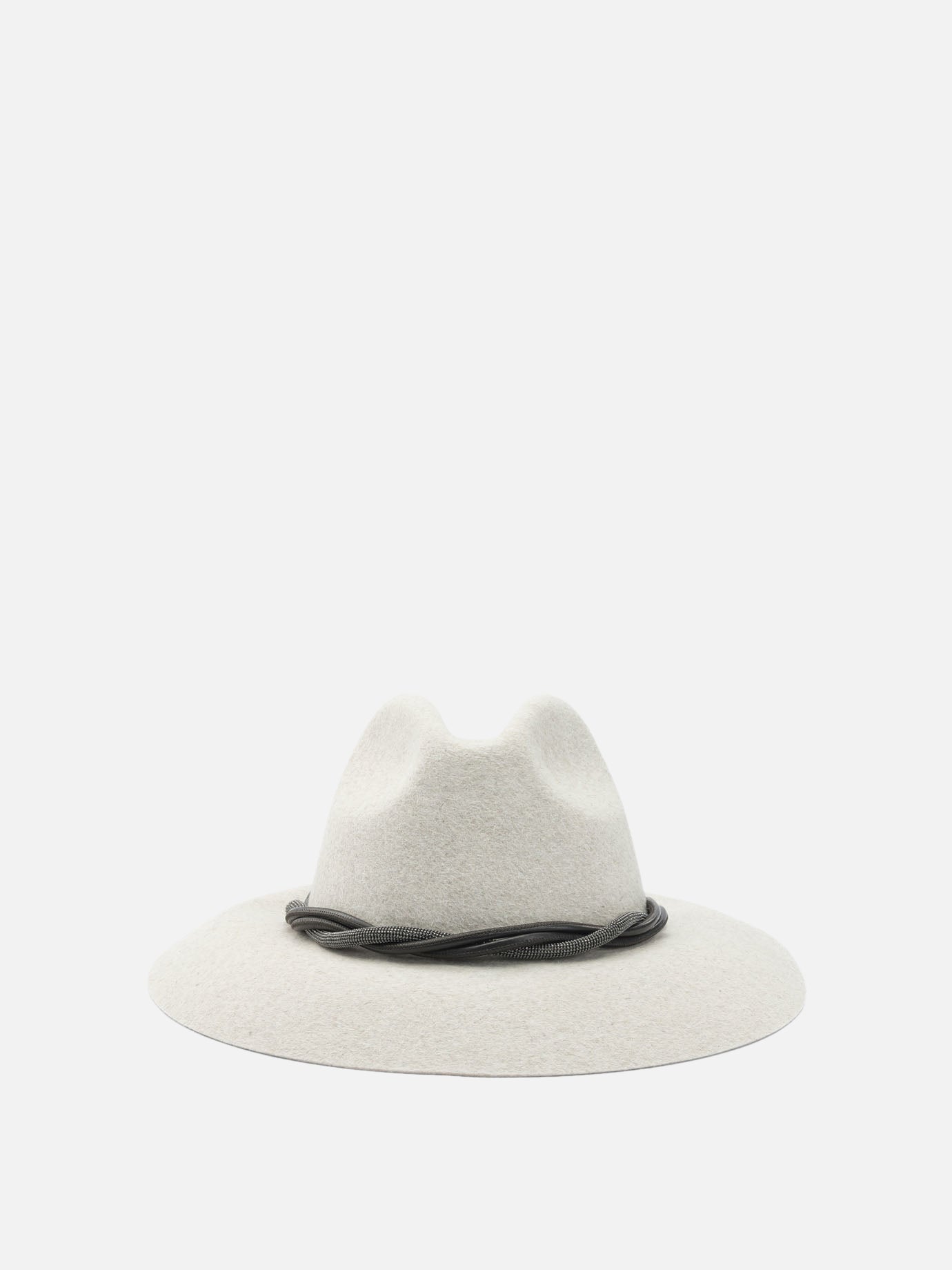 Cappelli classici 100% felt  Bianco - Brunello Cucinelli Donna | PDP | VIETTI Online Store | Zoom-Modal

